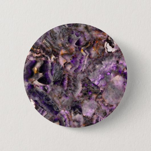 Abstrakter lila Amethystquartz-Marmorgranit Button (Vorderseite)