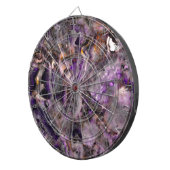 Abstrakter lila Amethystquartz-Marmorgranit Dartscheibe (Vorderseite rechts)