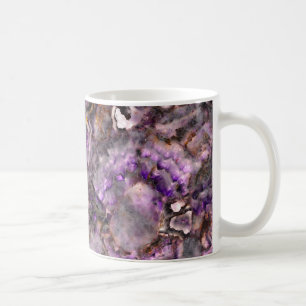Abstrakter lila Amethystquartz-Marmorgranit Kaffeetasse