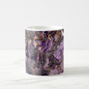 Abstrakter lila Amethystquartz-Marmorgranit Kaffeetasse