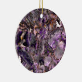 Abstrakter lila Amethystquartz-Marmorgranit Keramik Ornament (Rechts)