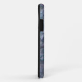 Abstrakter lila aquamariner Quarzgranit Case-Mate iPhone Hülle (Hinten/Rechts)