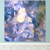 Abstrakter Lila Aura-Power Leinwanddruck (Insitu (Holzboden))