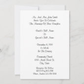 Abstrakter lila Blumen-Blumenstrauß, werden Sie Einladung (Rückseite)