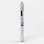 Abstrakter Lila Blumencoquette Case-Mate iPhone Hülle (Hinten/Rechts)