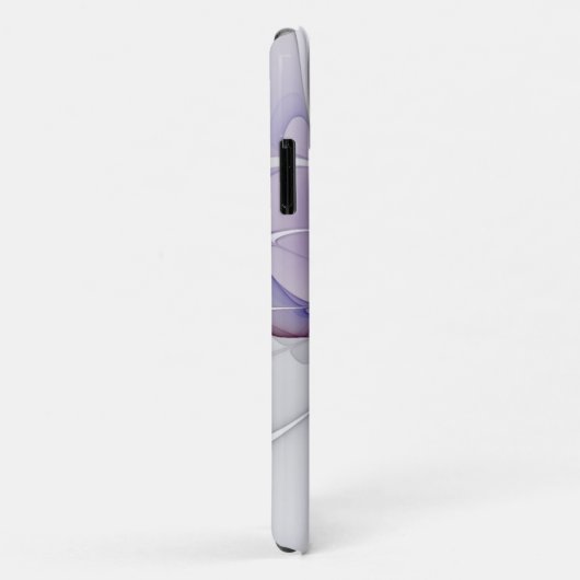 Abstrakter Lila Blumencoquette Case-Mate iPhone Hülle (Hinten/Rechts)