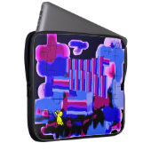 abstrakter lila Dunst Laptopschutzhülle (Vorne Rechts)
