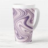 Abstrakter Lila flüssiger Marmor Milchtasse (Rechte Ecke)