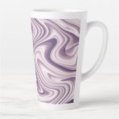 Abstrakter Lila flüssiger Marmor Milchtasse (Rechts)