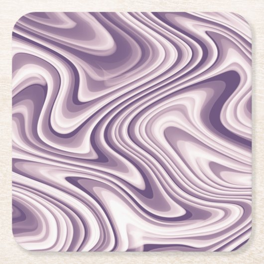 Abstrakter Lila flüssiger Marmor Rechteckiger Pappuntersetzer (Vorderseite)