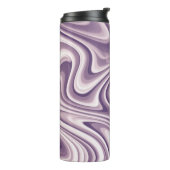 Abstrakter Lila flüssiger Marmor Thermosbecher (Nach links gedreht)