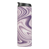 Abstrakter Lila flüssiger Marmor Thermosbecher (Nach rechts gedreht)