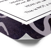 Abstrakter Lila Gerettet Planet Erde Motivierend Poster (Ecke)