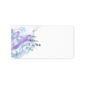 Abstrakter Lila Haze Adressaufkleber (Vorne)