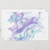 Abstrakter Lila Haze Briefpapier (Vorne/Hinten)