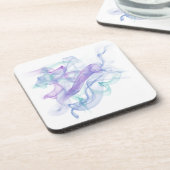 Abstrakter Lila Haze Getränkeuntersetzer (Linke Seite)