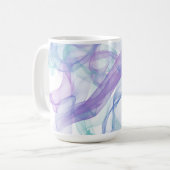 Abstrakter Lila Haze Kaffeetasse (Vorderseite Links)