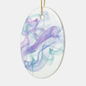 Abstrakter Lila Haze Keramik Ornament (Links)