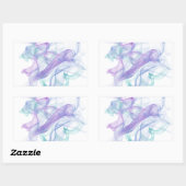 Abstrakter Lila Haze Rechteckiger Aufkleber (Blatt)