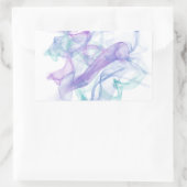 Abstrakter Lila Haze Rechteckiger Aufkleber (Tasche)