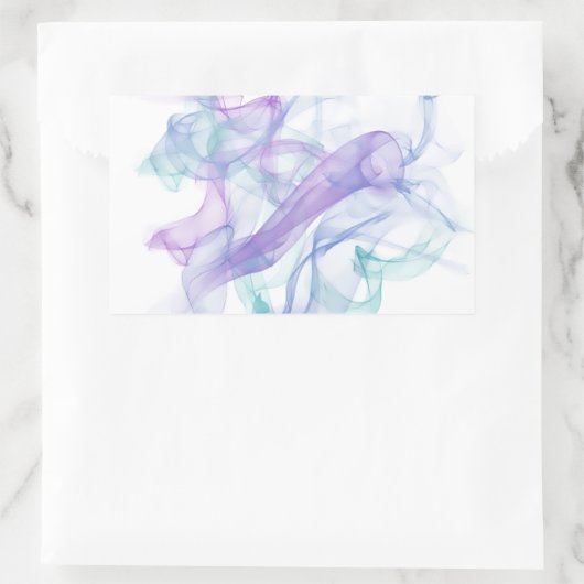 Abstrakter Lila Haze Rechteckiger Aufkleber (Tasche)
