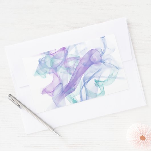 Abstrakter Lila Haze Rechteckiger Aufkleber (Umschlag)