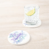 Abstrakter Lila Haze Untersetzer (Seite)