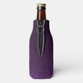 Abstrakter Lila Hintergrund oder Papier mit hellem Flaschenkühler (Flasche Rückseite)