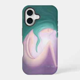 Abstrakter lila Kunst-Handyhülle iPhone 16 Hülle