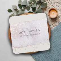 Abstrakter Lila Lilac-Pinselstrich Monogramm-Glitz