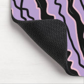 Abstrakter Lila Marble Boho Groovy Muster Mousepad (Ecke)