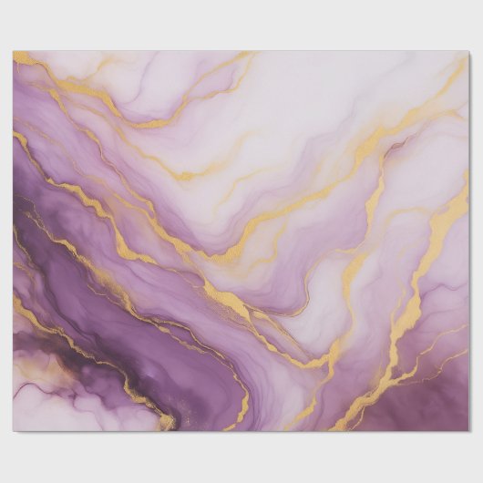 Abstrakter Lila Marmor Geschenkpapier (Flach)