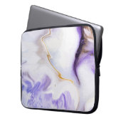 Abstrakter lila Marmor Laptopschutzhülle (Vorderseite Links)
