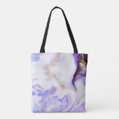 Abstrakter lila Marmor Tasche (Rückseite)