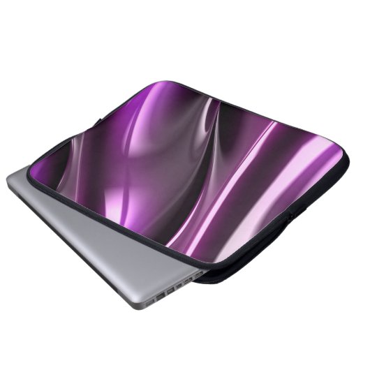 Abstrakter Lila Neopren-Laptop-Sieb 15'' Laptopschutzhülle (Vorne Knopf)