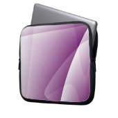 Abstrakter Lila Neoprenschlauch Laptopschutzhülle (Vorderseite Links)