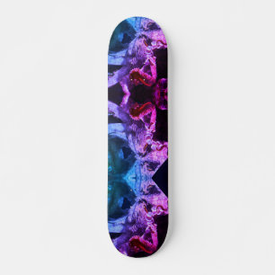 Abstrakter Lila Oktopus, 7 3/4" Skateboarddecke Skateboard