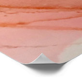 Abstrakter Lila Pfirsichgoldalkohol Tinte Poster (Ecke)