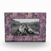Abstrakter lila Quarzstein Fotoblock (Vorderseite)