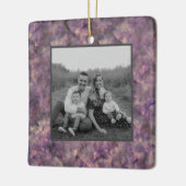 Abstrakter lila Quarzstein Keramikornament (Links)