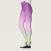 Abstrakter Lila Sommer Leggings (Links)