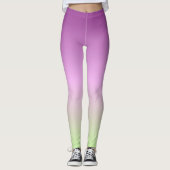 Abstrakter Lila Sommer Leggings (Vorderseite)