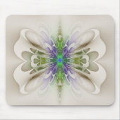 Abstrakter Lila und grüner Schmetterling "Gowan Gr Mousepad (Vorne)