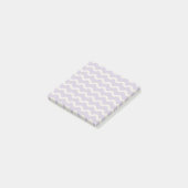 Abstrakter Lila Wavy Strip Moderner Minimalistisch Post-it Klebezettel (angewinkelt)
