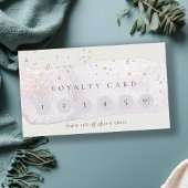 Abstrakter Lilac Pinsel Stock 6 Punch Loyalität Visitenkarte