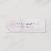 Abstrakter Lilac Pinsel Wasserfarben Mini Visitenkarte (Vorderseite)