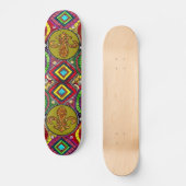 Abstrakter LilieSkateboard New Orleans Skateboard (Vorderseite)