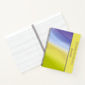 Abstrakter Limettengrün Notizblock (Innenseite)