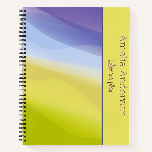 Abstrakter Limettengrün Notizblock (Vorderseite)