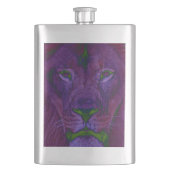 Abstrakter Lion Classic Flask Flachmann (Vorderseite)